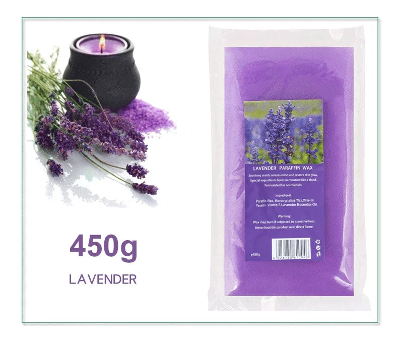 Paraffin Wax Hand & Foot Mask – Aloe Moisturizing SPA Peel-Off Paraffin Wax Mask Zpaxo 450gHW-Lavender