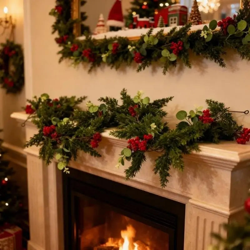 Red Berries Money Artificial Vine Decoration Christmas Holiday Party