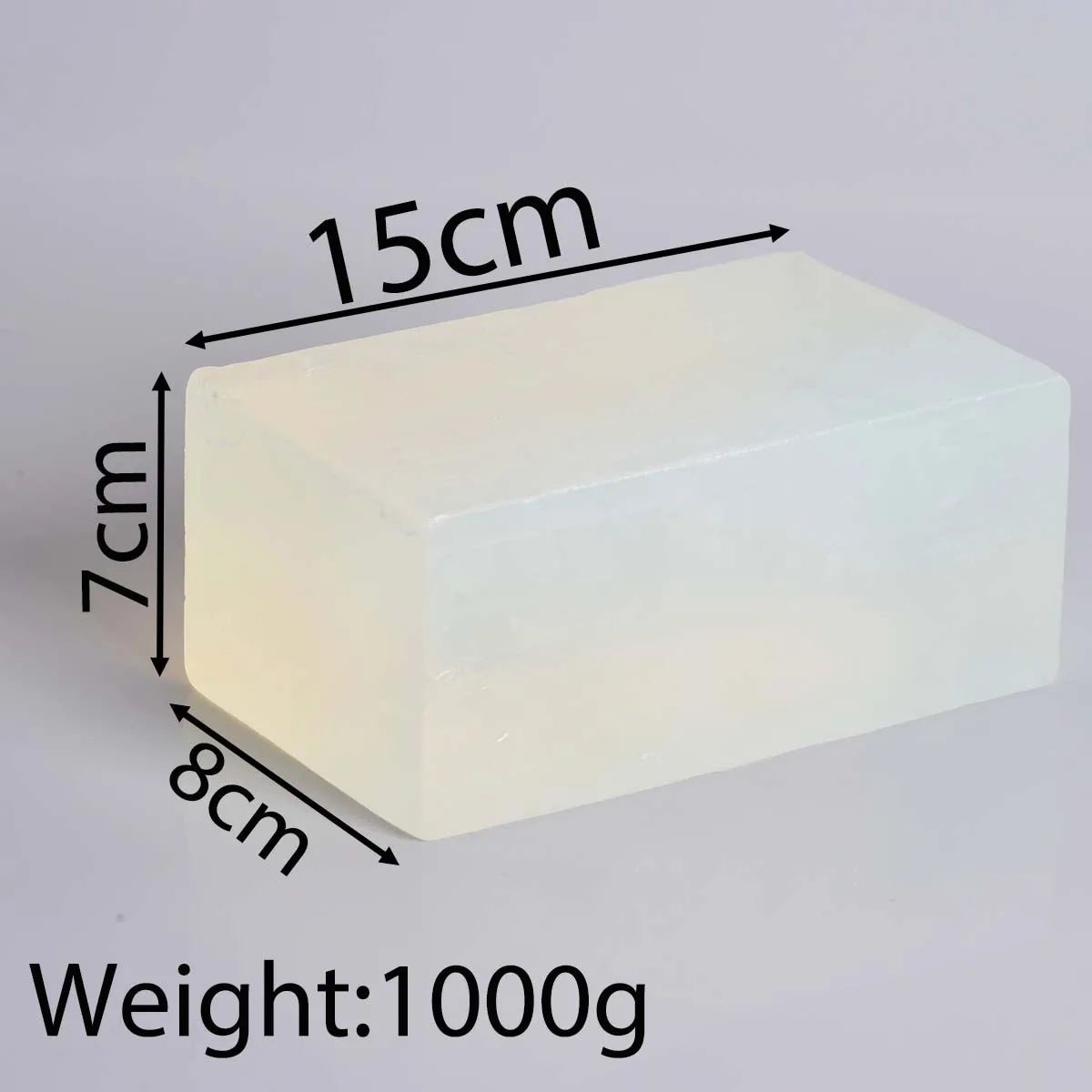 1000g Glycerin Soap Base – Clear DIY Melt & Pour Soap Making Glycerin Soap Base Zpaxo Transparent