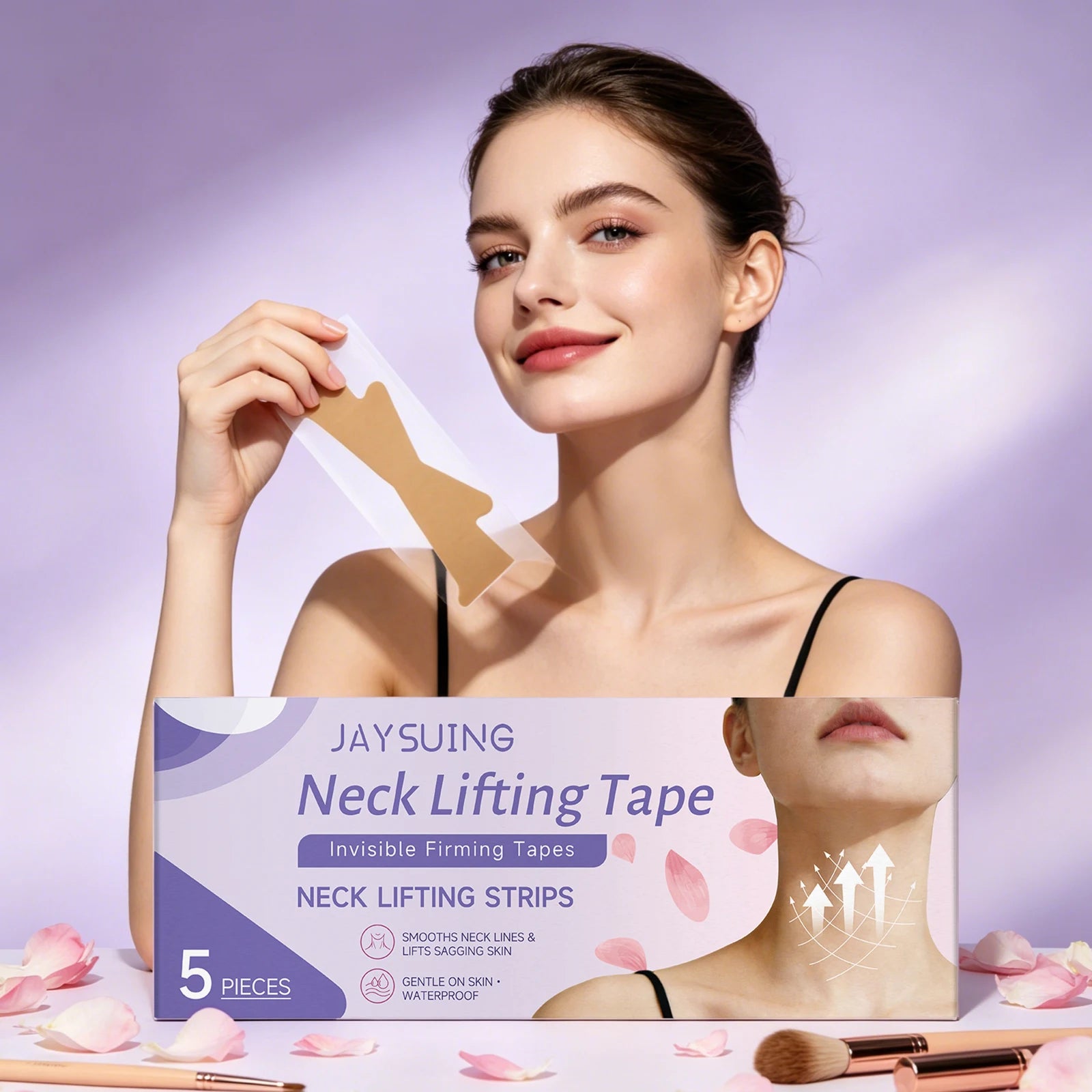 Jaysuing Collagen Neck Mask – Firming Anti-Wrinkle Patches 5pc Neck Firming Mask Zpaxo