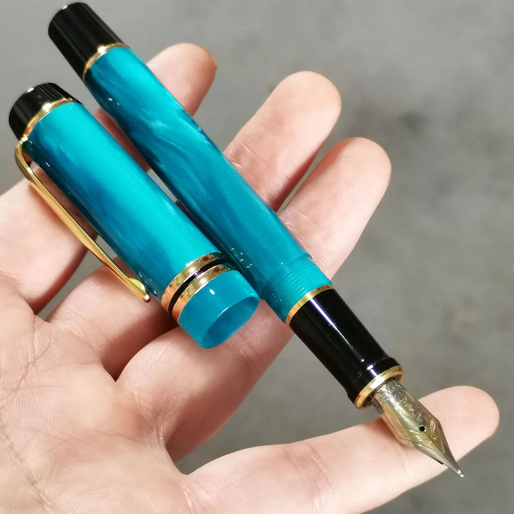 Kaigelu 316 Blue Acrylic Fountain Pen 2025 New Product Student Calligraphy Practice Ink Pen Office Business Gift Zpaxo