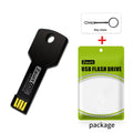ZSUIT YS 10pcs Custom logo Key 32GB 64GB USB Flash Drive 2.0 Pen Drive 8G 16G Engrave Gifts Memory Stick for Car Storage U Disk Zpaxo 32 GB black