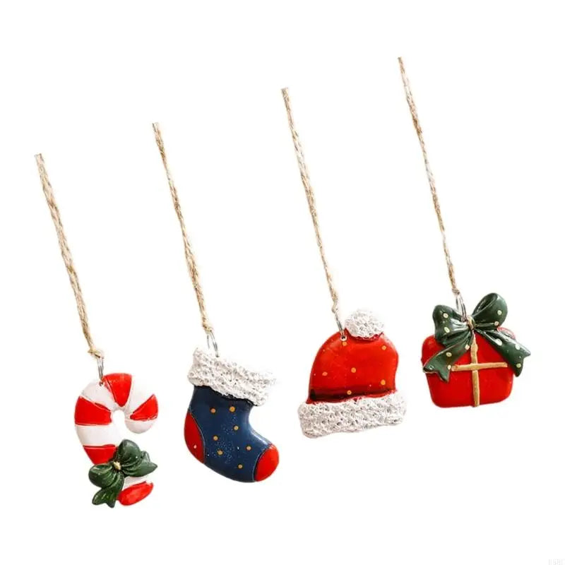 Santa Snowman Christmas Hanging Decoration Resin Craftsmanship