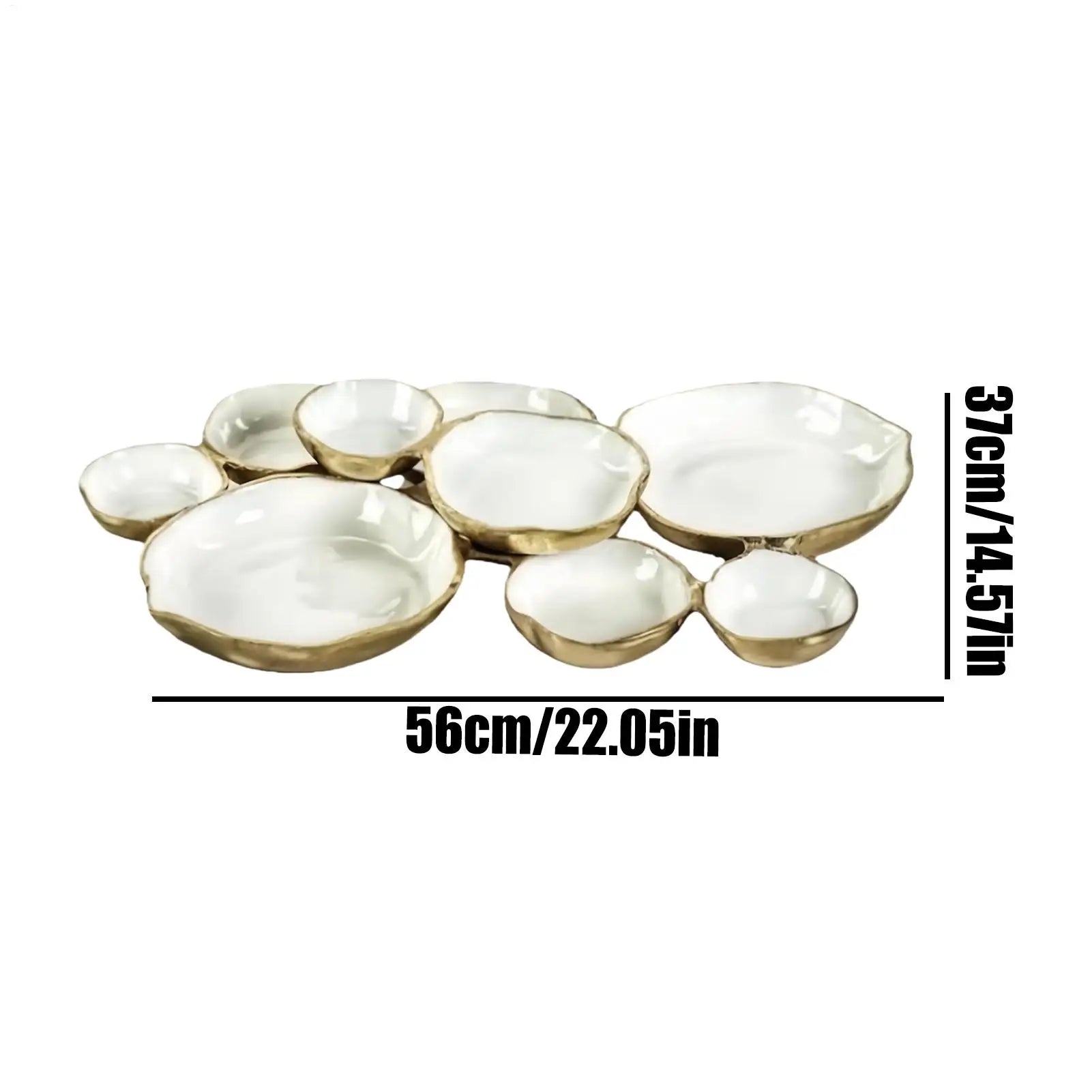 Serving Bowls Nine-grid Plate Home Decor Charcuterie Tray Snacks Nuts