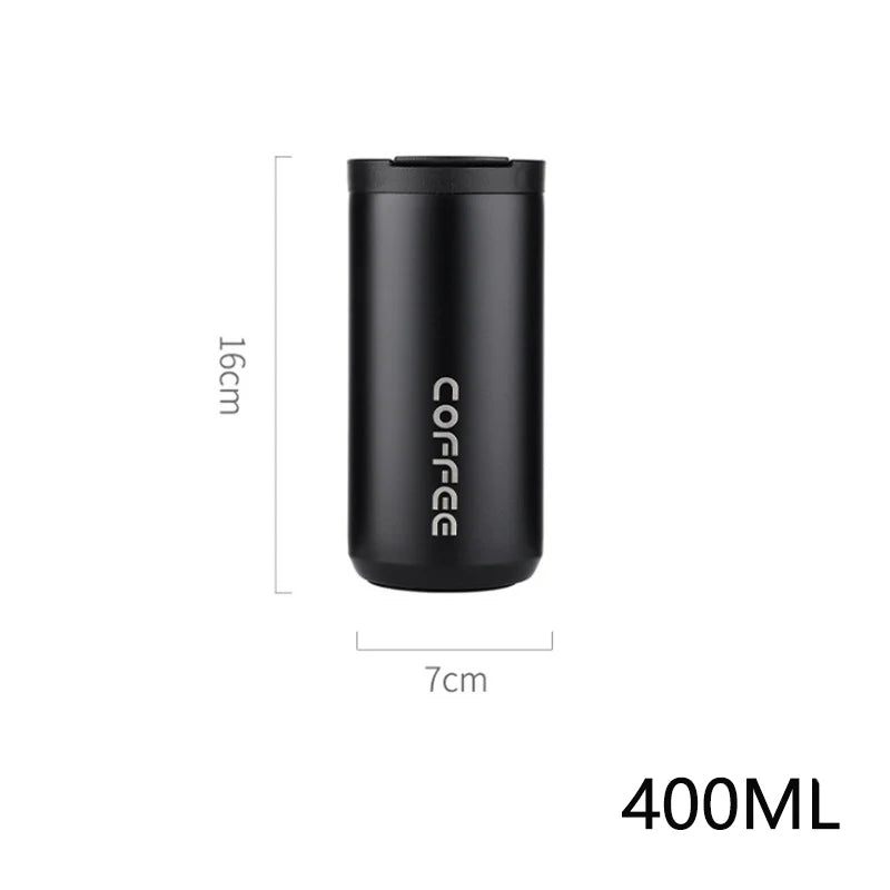 Stainless Steel Insulated Coffee Thermos Leakproof Thermal Mug Vacuum Flasks Portable Car Coffee Cup for Travel Zpaxo