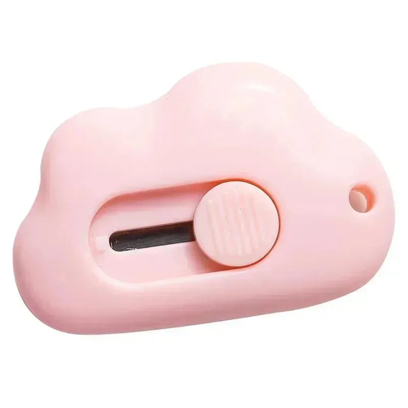 Kawaii Mini Box Cutter – Cloud & Rabbit Pocket Utility Knife