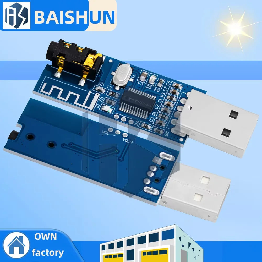 Bluetooth 4.0 Wireless Audio Decoder Board, XH-M226 Receiver Module with USB Port and LED Indicator Zpaxo