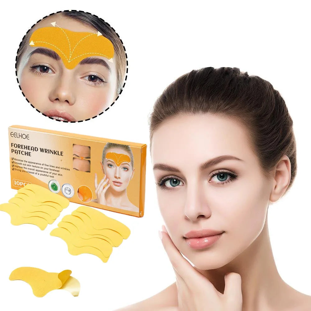 Collagen Forehead Gel Patch Reduces Fine Lines & Firms Skin, Smoothing Wrinkle Treatment Stickers for Women Care Zpaxo