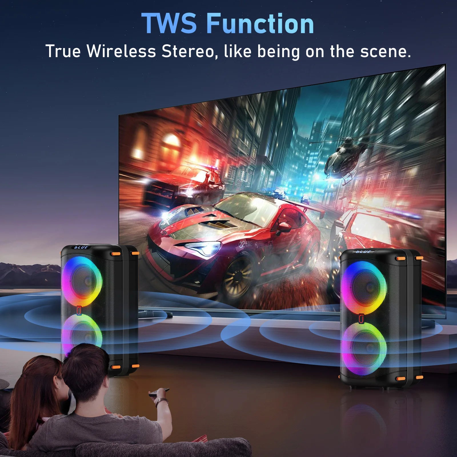 JYX T27 Wireless Bluetooth Speaker Karaoke Machine 2 Microphone Home