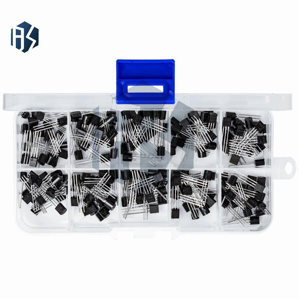 TO-92 Transistor Kit 200PCS 10 Types - BC337/BC327/S8050/S8550 for DIY Electronics Zpaxo