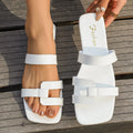 Women Slippers 2026 Summer Flats Dress Casual Slides Rome Open-toe