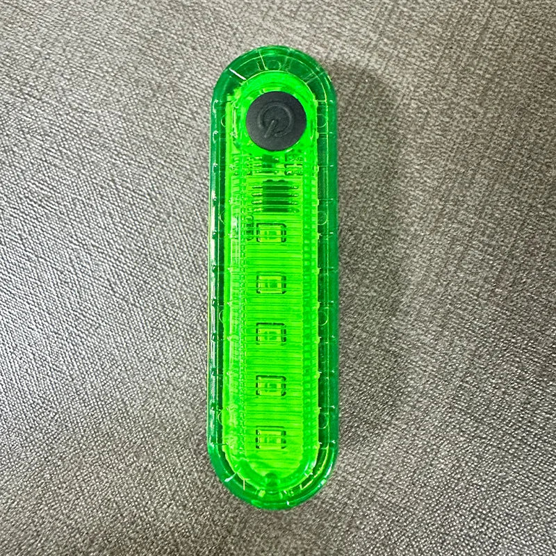 Outdoor Mountain Bike Riding Equipment USB Bike Charging Tail Lights Night Riding Lightweight Warning Lights Bike Accessories Zpaxo green