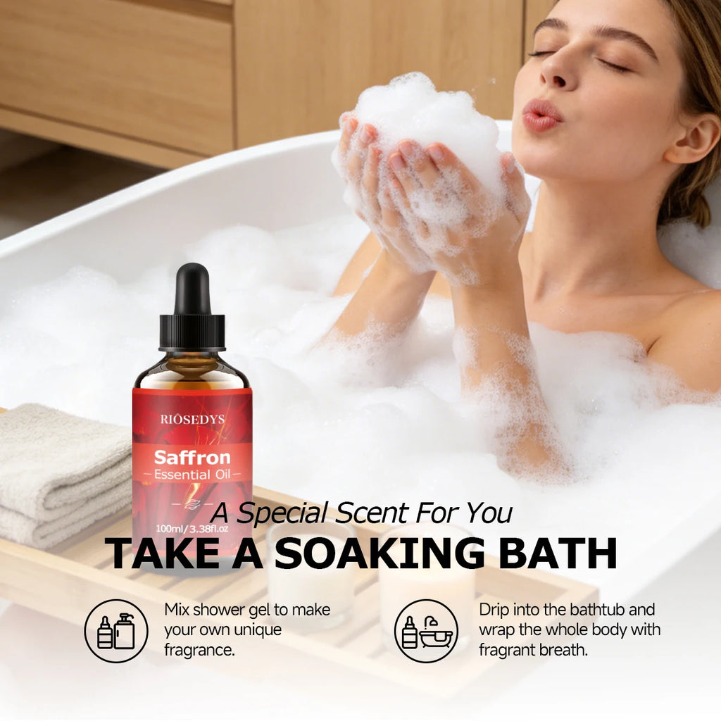SAFFRON ESSENTIAL OIL Moisturizing Nourishing Massage Suitable Zpaxo