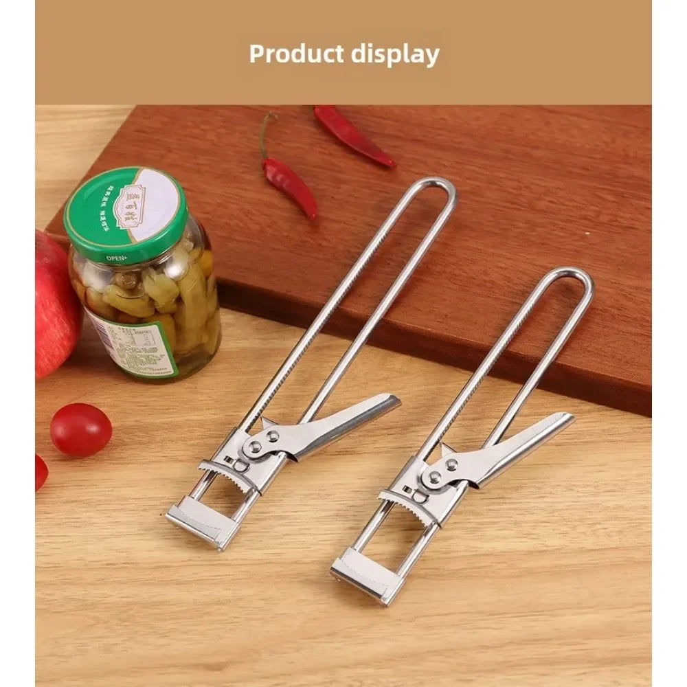 Rotating Stainless Steel Manual Can & Bottle Opener – Anti-Slip Bottle & Can Opener Zpaxo