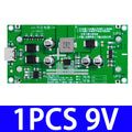 Type-c 15W 3A 18650 Lithium Battery Charger Module DC-DC Step Up Zpaxo 1PCS 9V