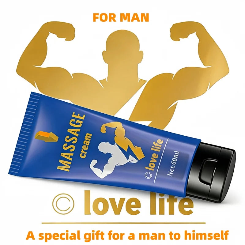 Men's Upgraded Formula Massage Cream with 14 Complex Ingredients Quick Absorption Non-Greasy Comfortable Zpaxo