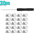 17mm Metal Jeans Button Replacement Kit – Screw-Back, No-Sew