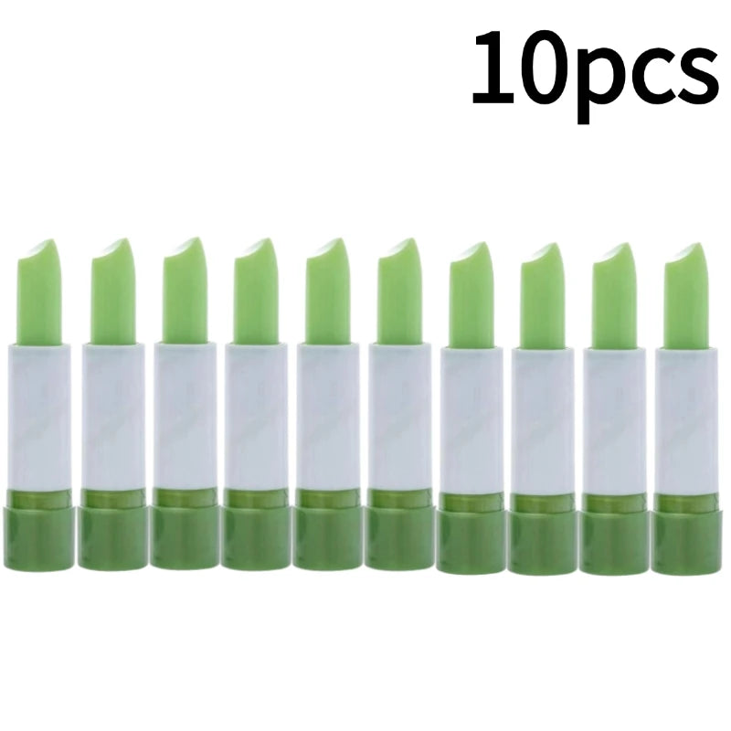 Aloe Vera Color Changing Lip Balm – Moisturizing & Nourishing Color Changing Lip Balm Zpaxo 10pcs