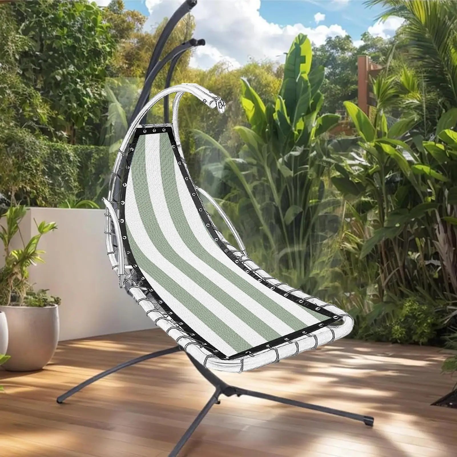 Patio Chair Replacement Fabric Wear-Resistant Easy To Install Lounge Chair Seat Cloth Replacement For Outdoor Yard Camping Zpaxo