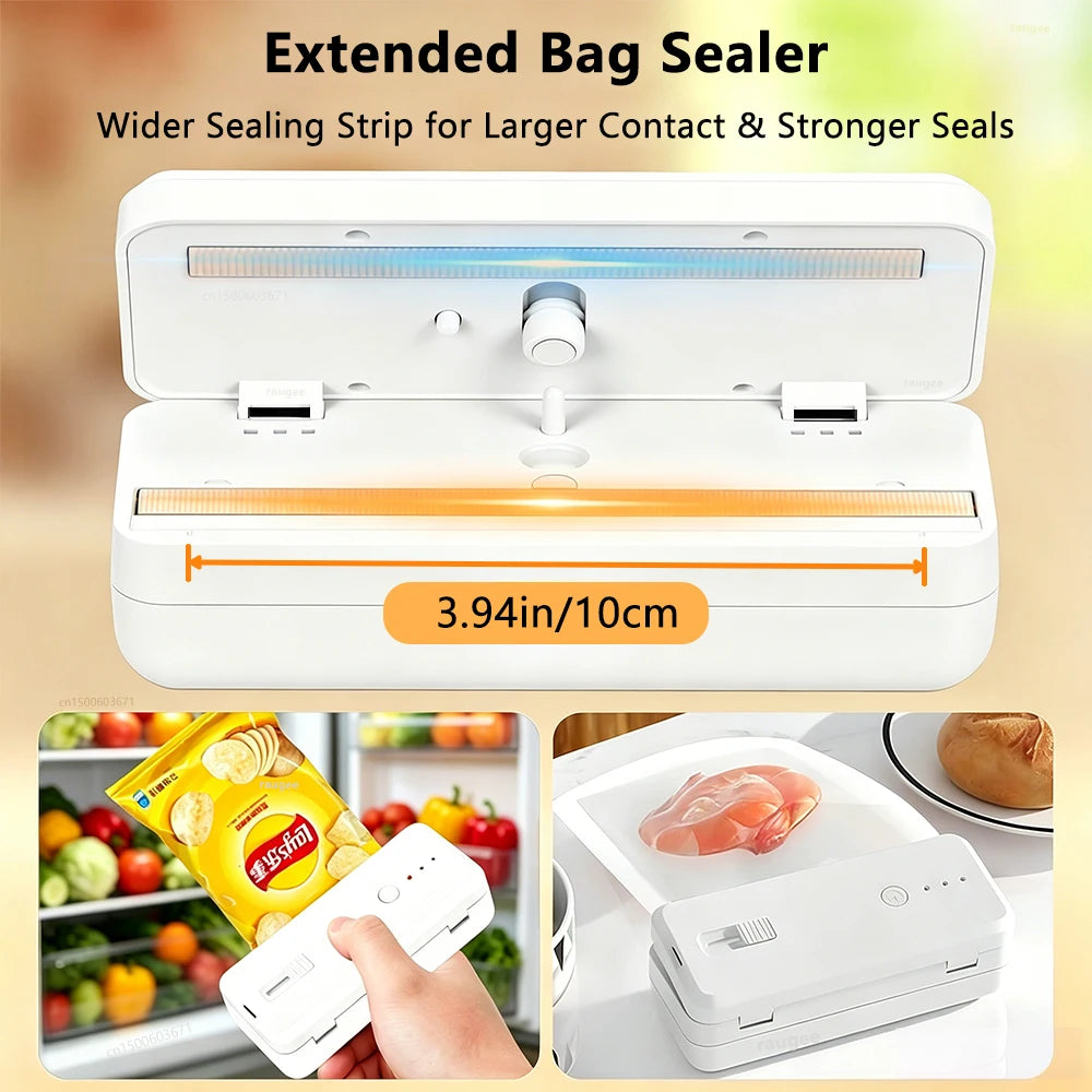 Plastic Bag Sealer Mini Heat Sealing Machine Rechargeable Handheld