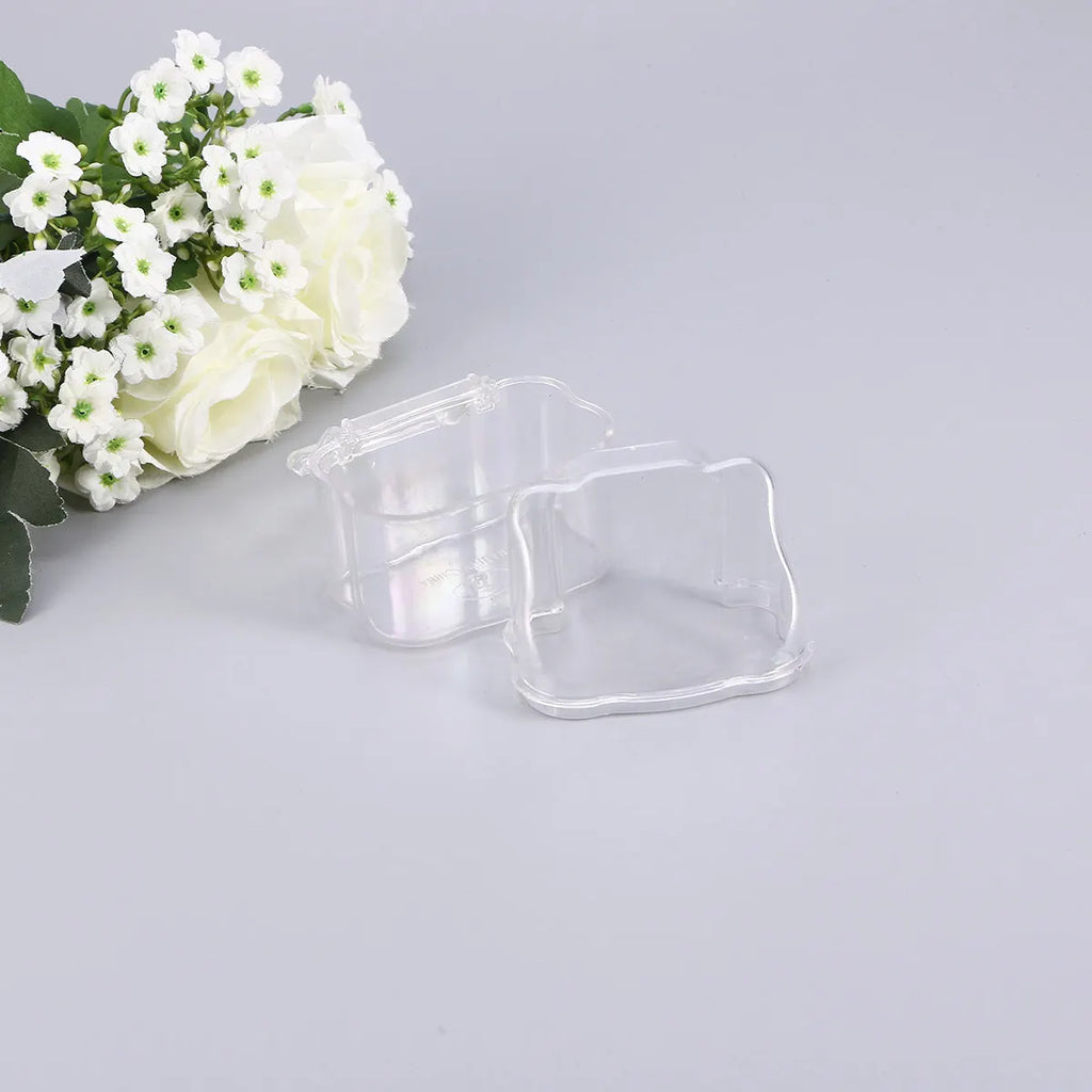 Acrylic Pet Bird Feeder Transparent Food Water Container Dispenser