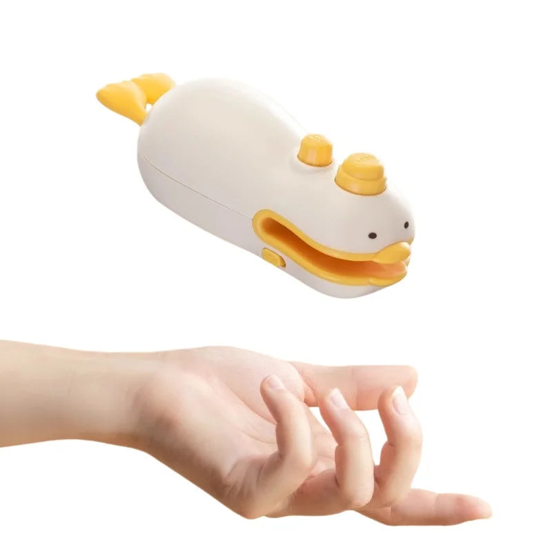 Cute Duck Rechargeable Handheld Sealer ABS Silicone 400mAh Portable