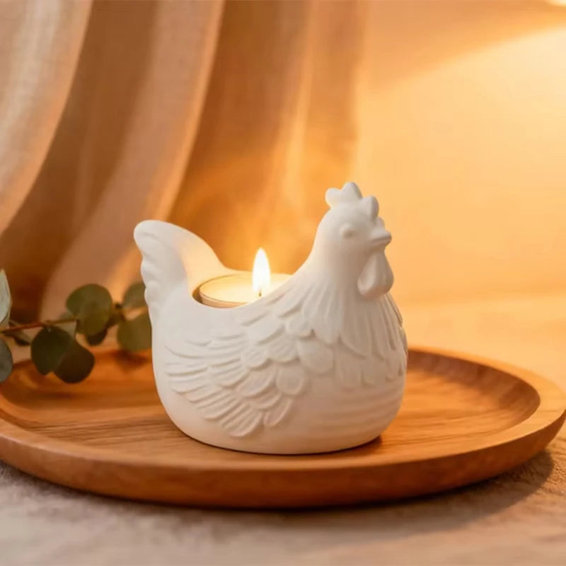 3D Rooster Silicone Mold – Resin, Clay & Candle Holder DIY