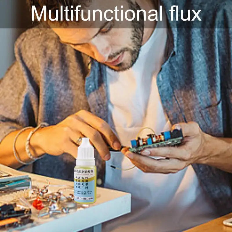 Soldering Flux Liquid Electronics Paste No Clean Pure Aluminum