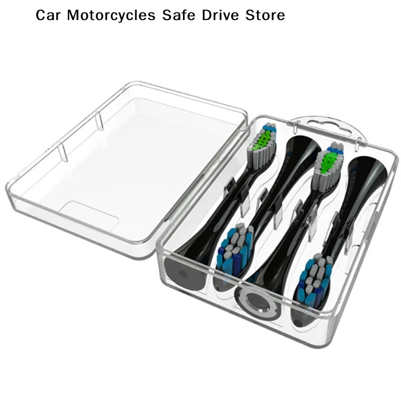 CMElectric Toothbrush Head Storage Box Transparent Organizer Case