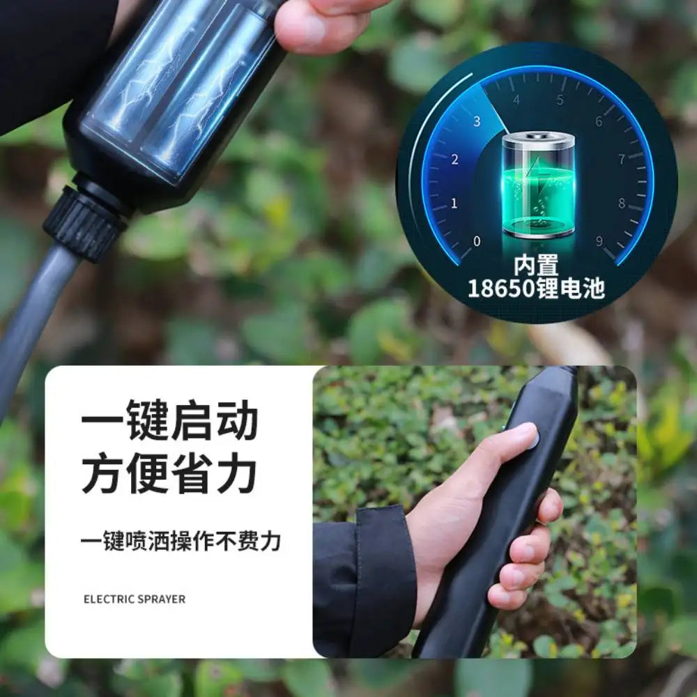 5/8L Shoulder Electric Pesticide Sprayer Pot with 3 Nozzle Garden Sprayer for Garden Watering Handheld Pesticide Sprayer 120Mins Zpaxo