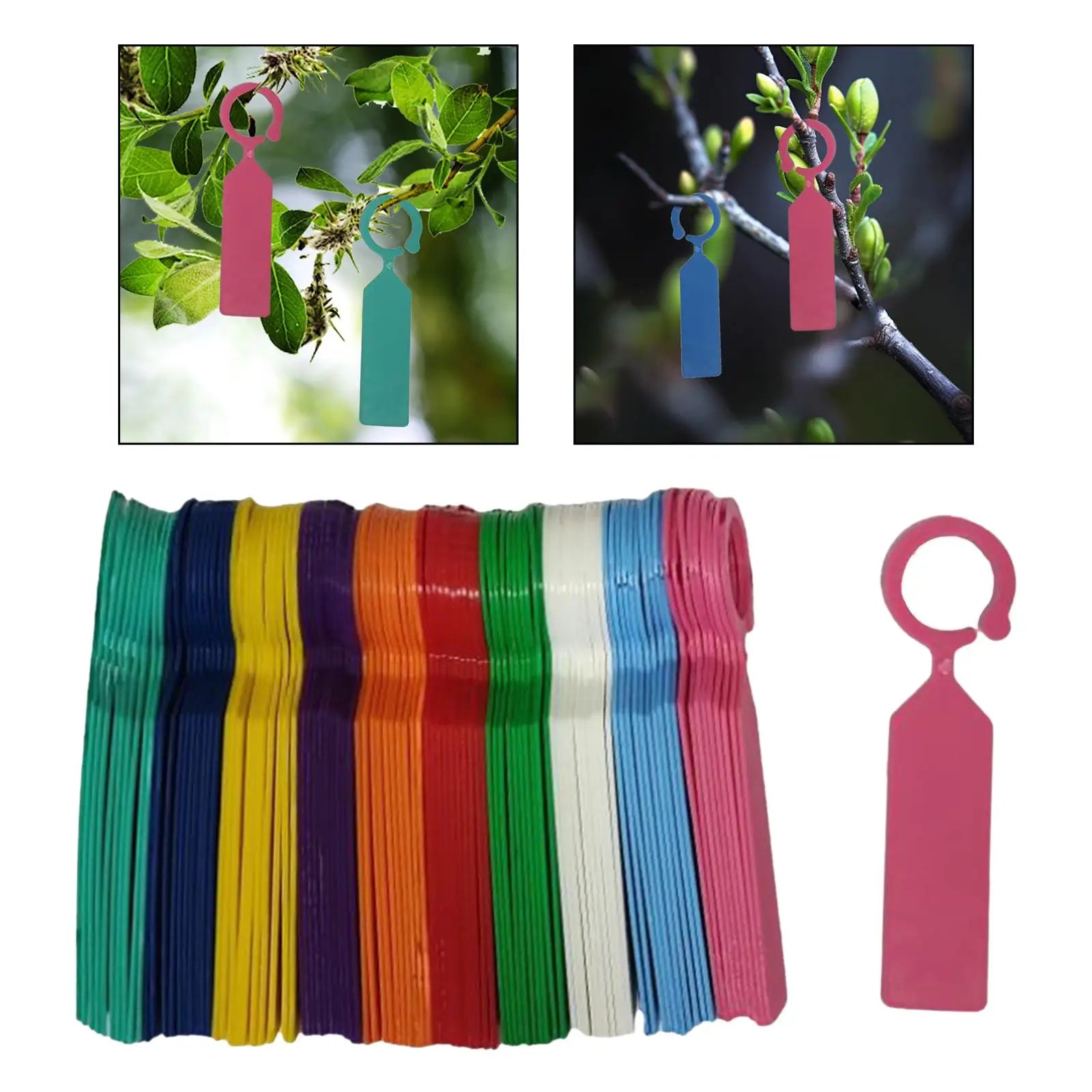 100Pcs Hanging Plants Tags Waterproof Durable Garden Plant Tree Tags for Nursery Vegetable Potted Plants Trees Gardening Zpaxo