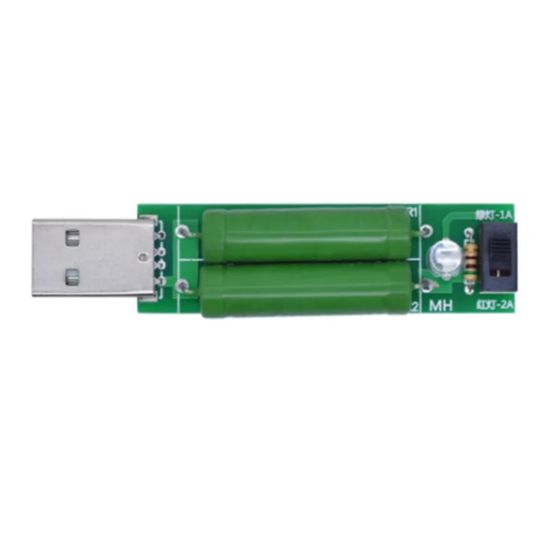 USB charging current detection load testing instrument with toggle switch, capable of 2A/1A discharge aging resistance Zpaxo