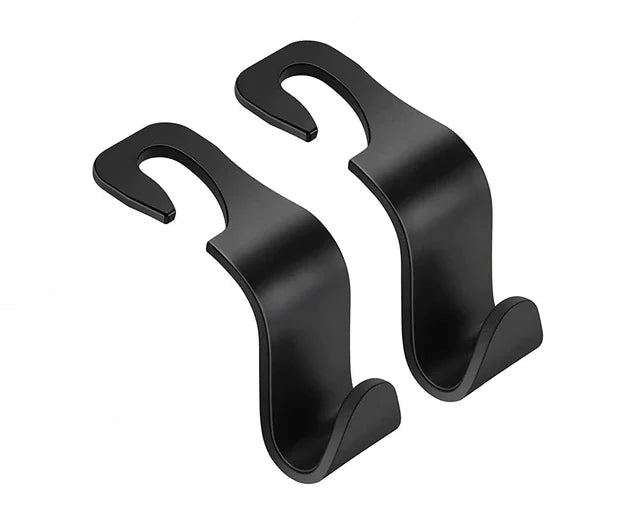 1 2 Hooks Bags Car Clips Front Seat Headrest Organizer Holder Auto Zpaxo 2pcs Black