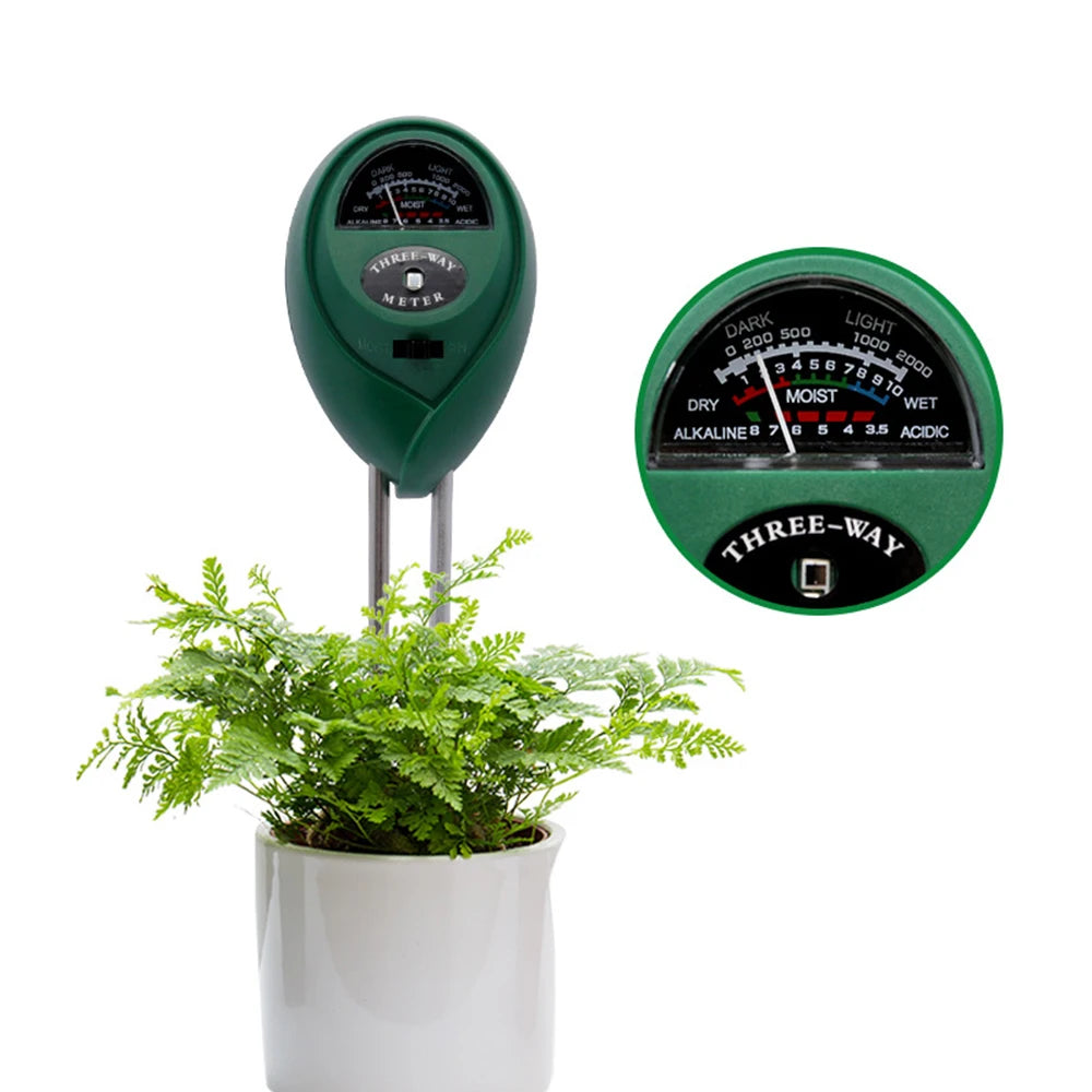 Garden PH Meter Sunlight 3in1 Soil PH Tester Garden Flowers Soil Moisture Sensor Plants Acidity Humidity PH Monitor Detector Zpaxo Default Title