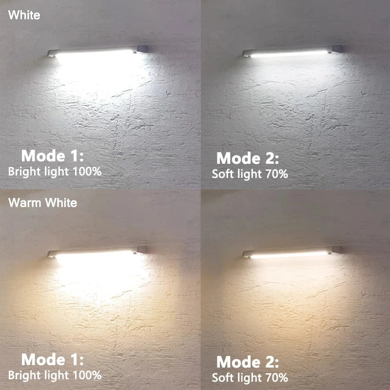 Solar LED Wall Lamp 12000mAh Waterproof Aluminum Billboard Lights Zpaxo