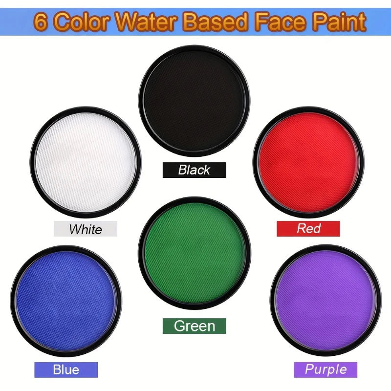 Water Activated Face Paint Body Painting Coloring Brush Halloween Zpaxo