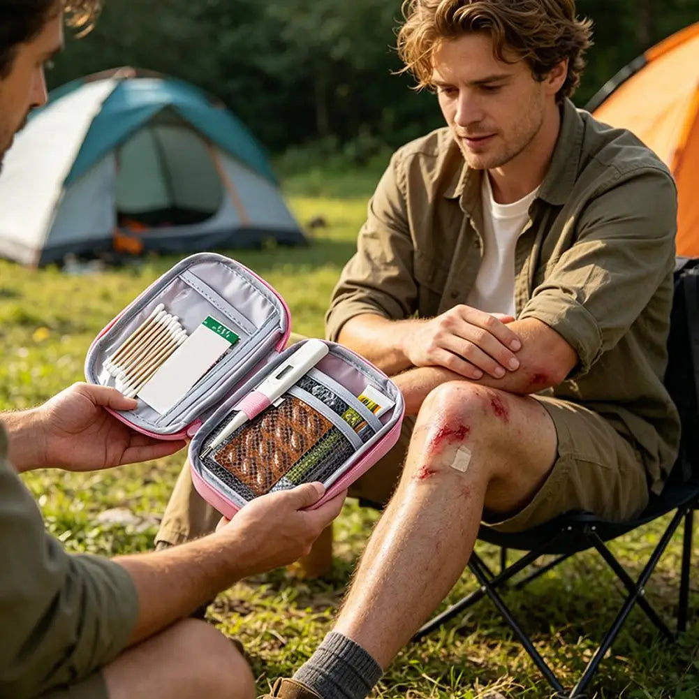 Travel First Aid Kit Medicine Bag Storage Aid Pouch Multi-Function Emergency Medicine Storage Health and Household Outdoor First Zpaxo