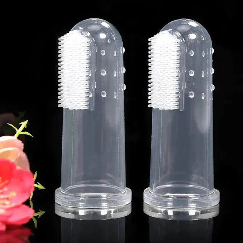 Silicone Pet Finger Toothbrush for Cats & Dogs – 1/3/6 Pack