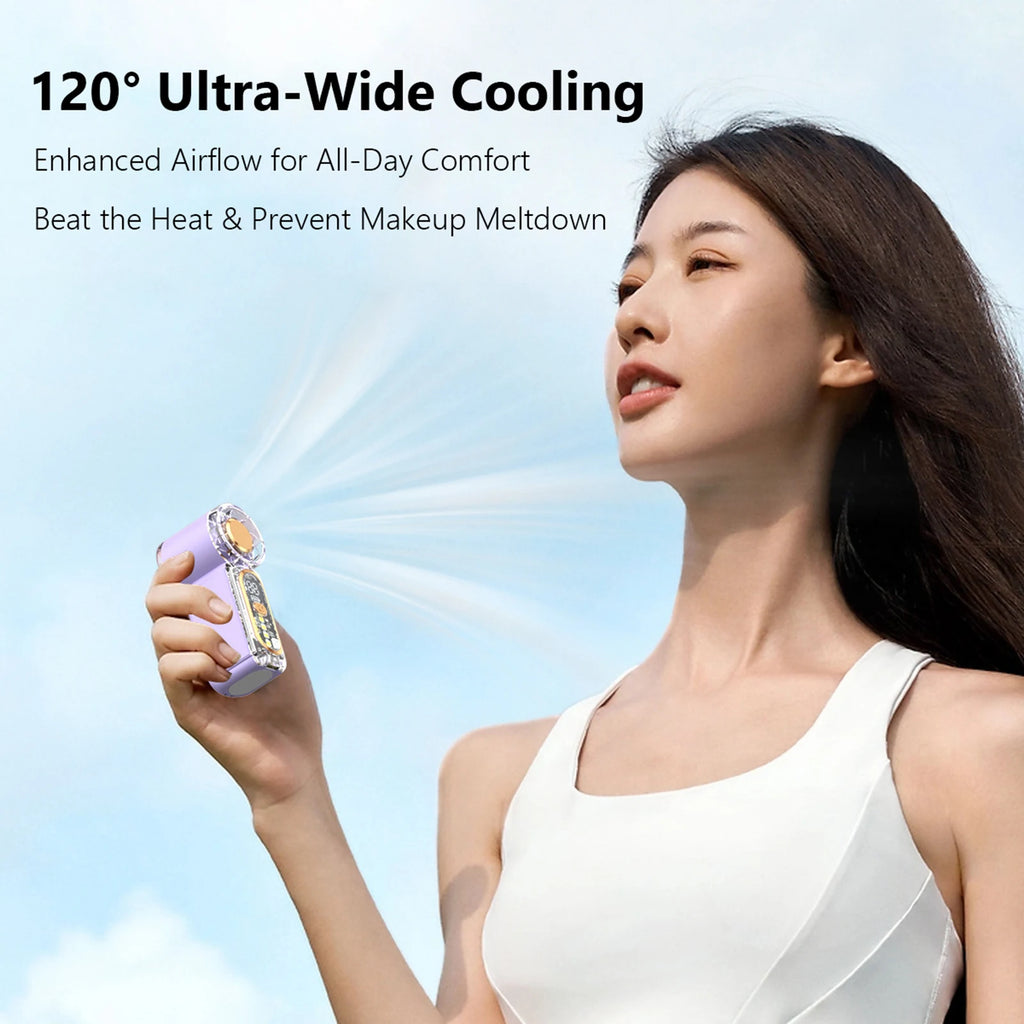 Personal High-speed Turbine Mini Handheld Fan 100-Level Speeds Air Zpaxo