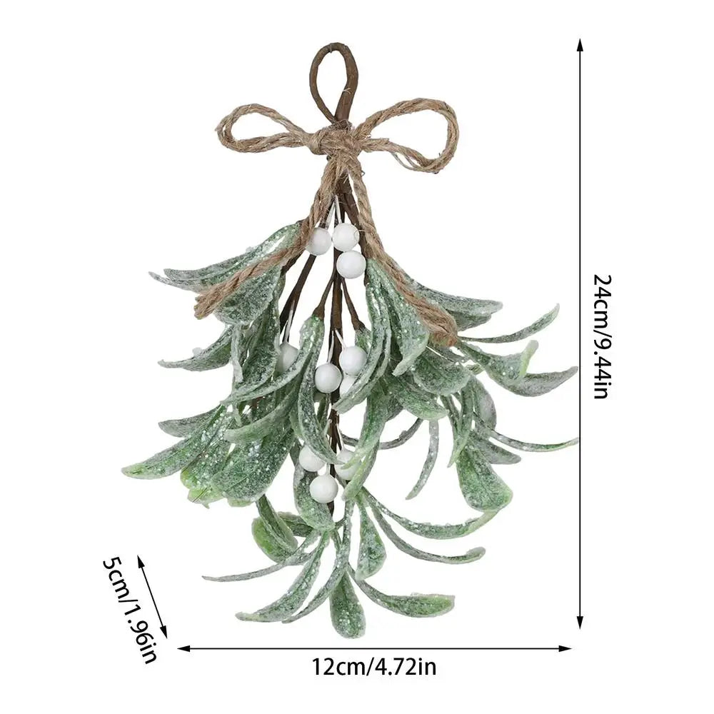 Simulated Mistletoe Branch Christmas Greenery Floral Stems Branches