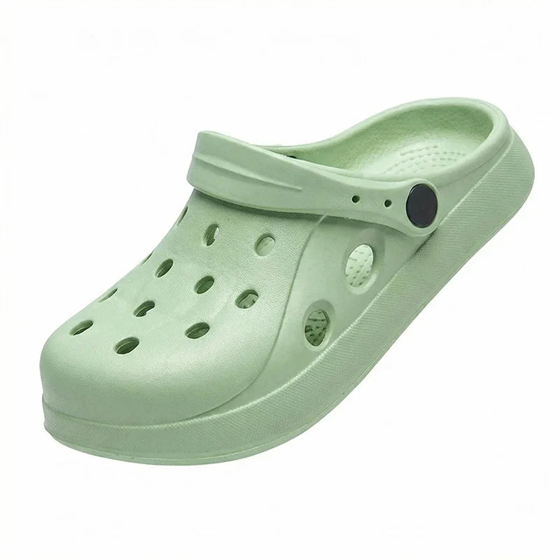 Women Clogs Summer Female Sandals Thick Bottom Home Slides Soft EVA Zpaxo green-B 38-39