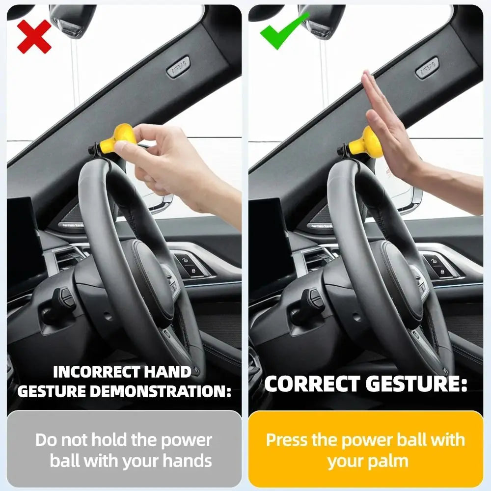 Adjustable Steering Wheel Booster Ball Universal Fit Durable Zpaxo