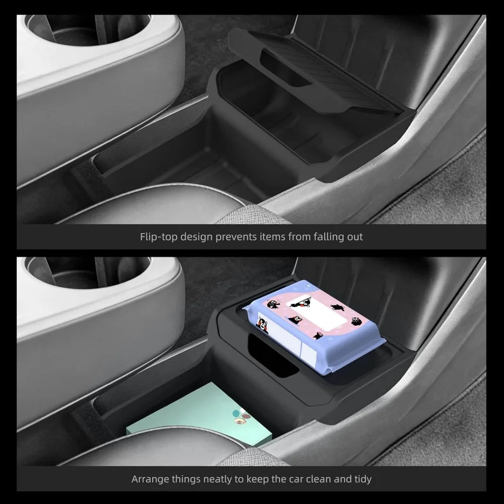 Tesla Model Y 2025–2026 TPE Console Organizer Insert Tray