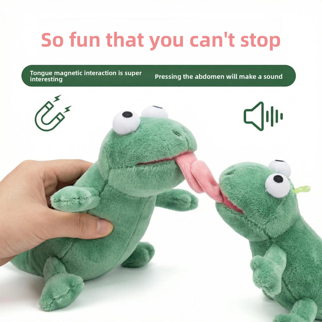 Squeaky Beaver Plan Sound-making Lizard Abstract Funny Plush Toy