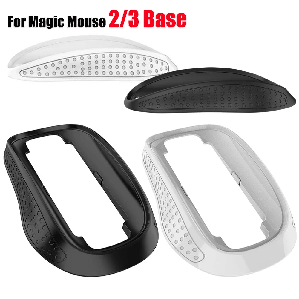 Ergonomic Cover For Apple Magic Mouse 2 3 Hard Case Mouse Base Pad Palm Rest Elevated Anti-slip Mouse Pad For Magic Mouse 2 3 Zpaxo