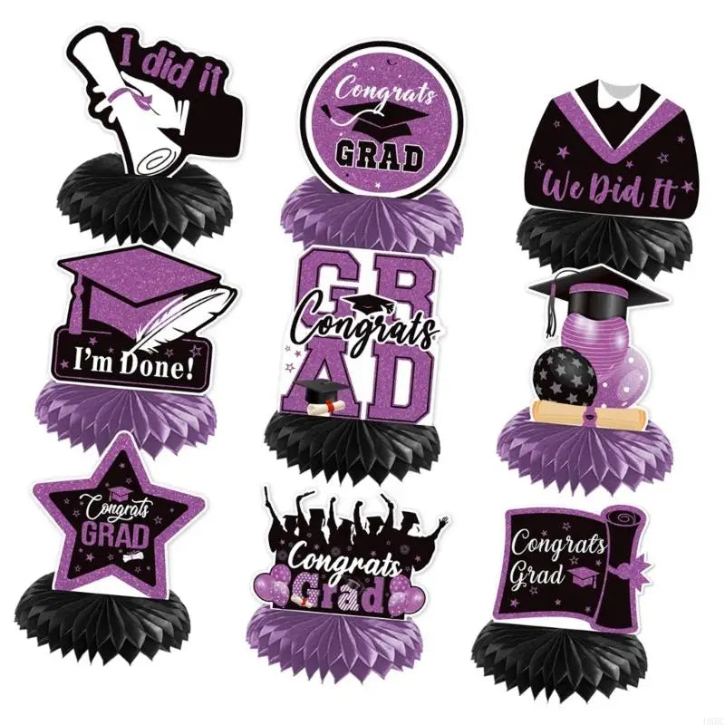 Graduations Party Decorations Hanging Banners Helical Honeycomb
