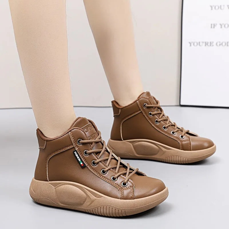 CINESSD Version High-top Shoes Female Students Trend Casual Running Zpaxo