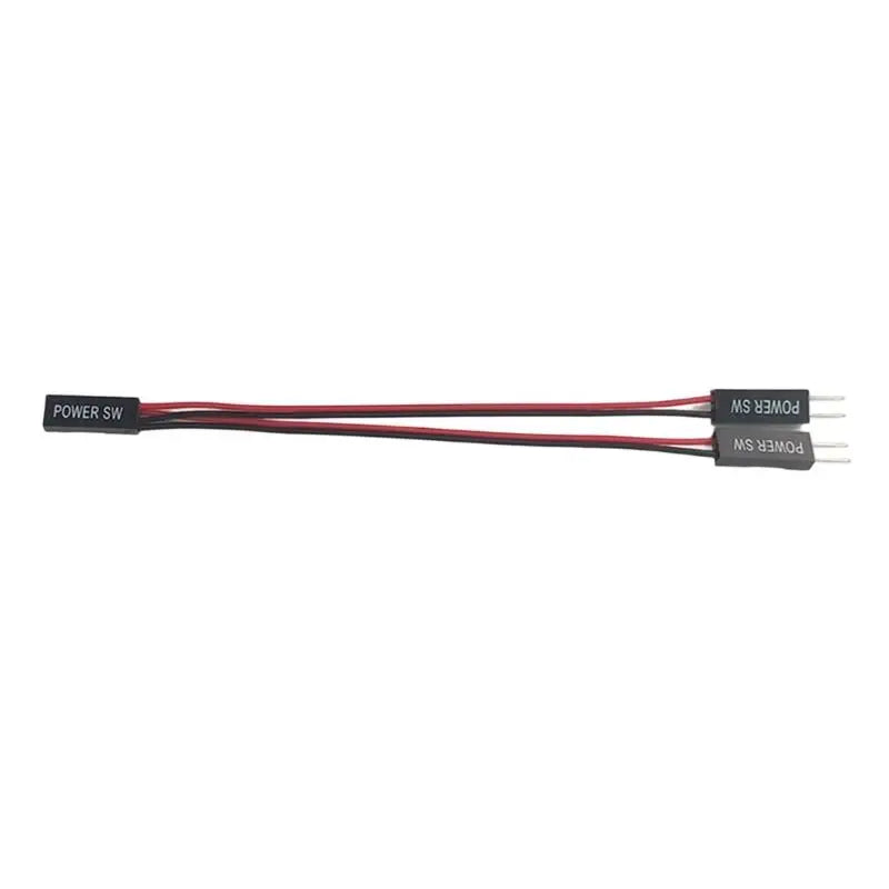652F Motherboards Power Switches Splitter Cable Double Control ATXes Zpaxo