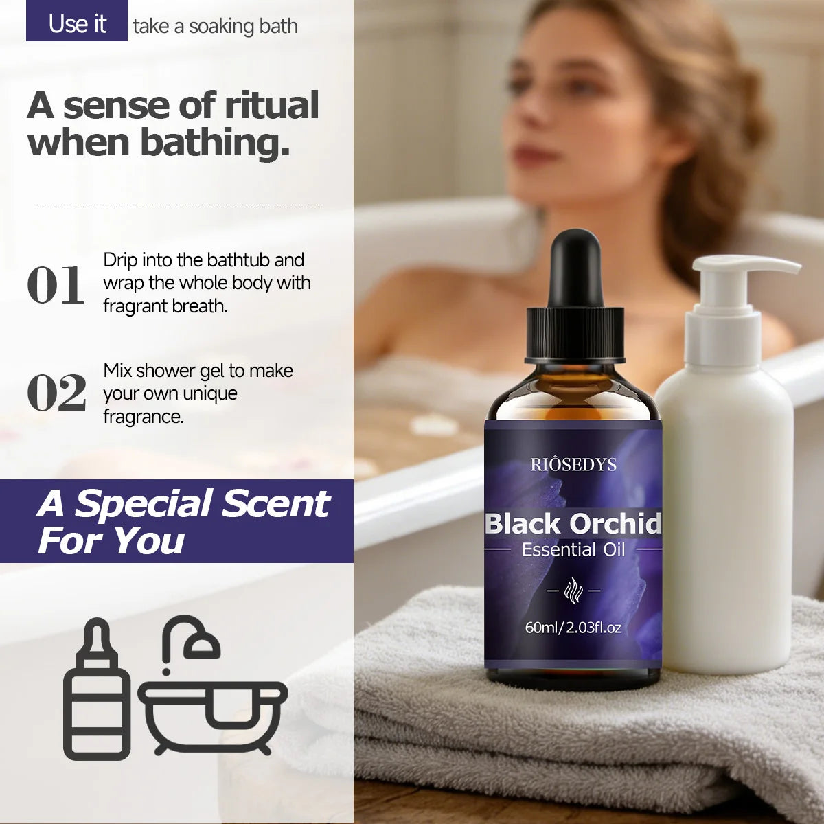 Black Orchid ESSENTIAL OIL Has Deep Nourishing Moisturizing Effects Zpaxo