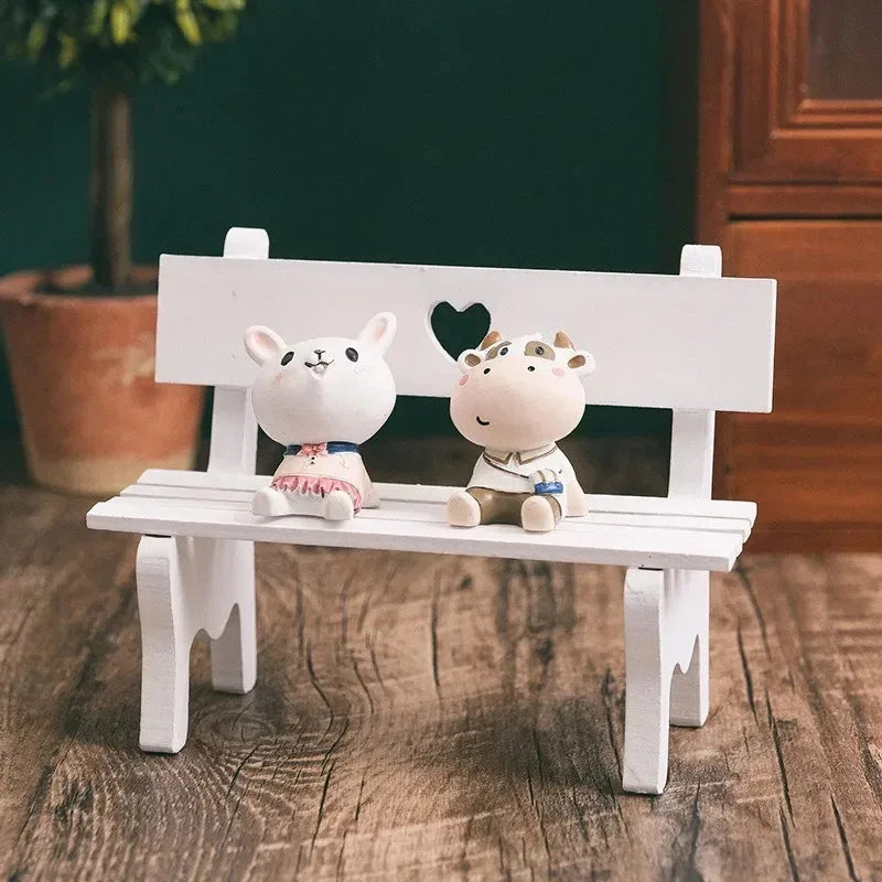 Creative Doll Home Furnishings Toys Mini Bench Decor Small Photo